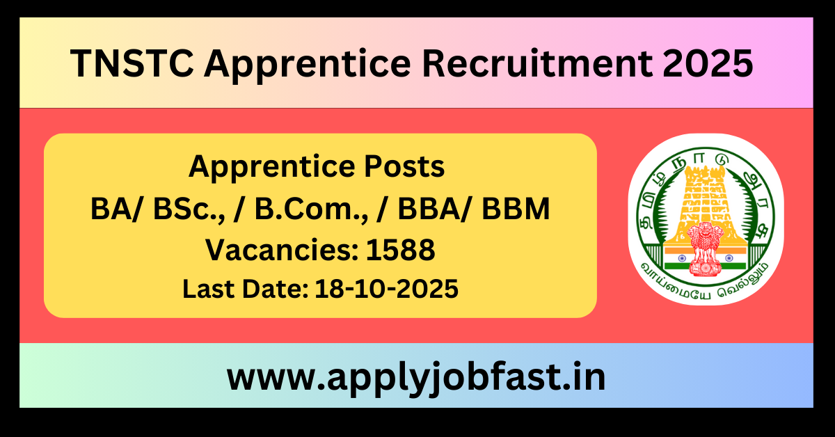 TNSTC Apprentice Notification 2025