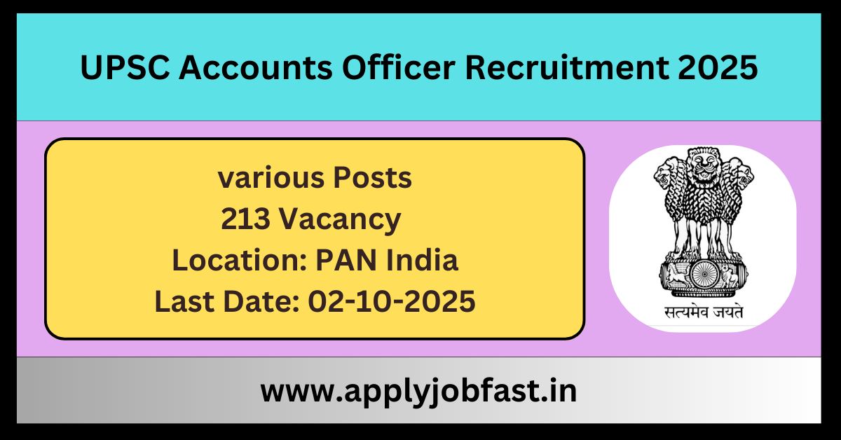 UPSC Recruitment 2025