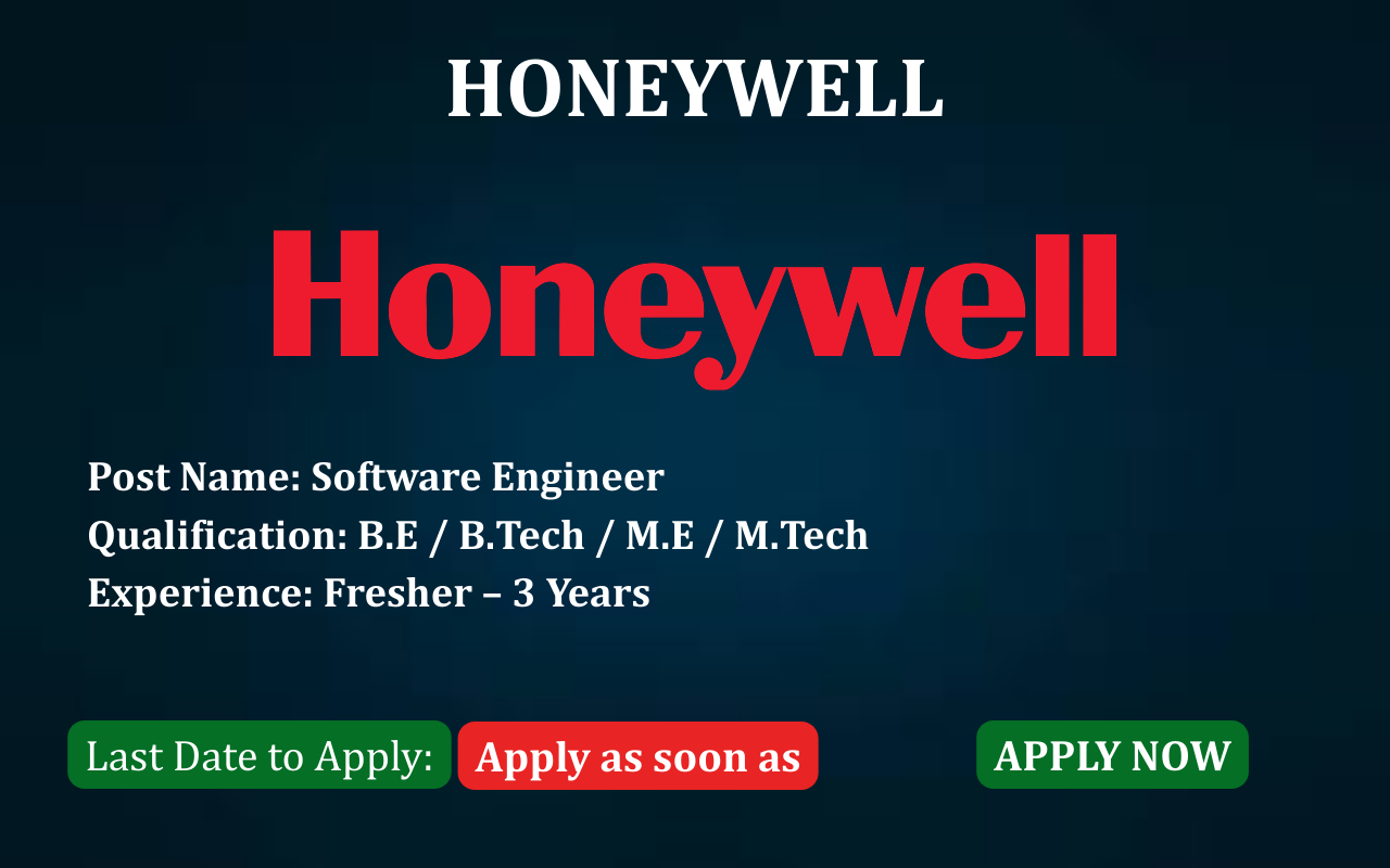 HONEYWELL HIRING SOFTWARE ENGINEER FRESHERS ELIGIBLE